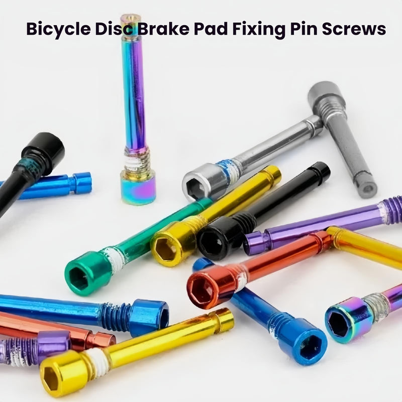 Bicycle Brake Caliper Screw Pin for Road Mountain Bike Brake M4x25mm Steel Construction 2.8mm Deep Hex Socket (Purple) Purple