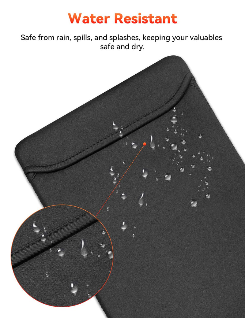 18.5" Portable Monitor Sleeve Bag, Storage Bag as Monitor Case | Water Resistant Neoprene Cover for Travel Laptop Monitor, iPad Tablet Protective Case & MacBook Laptop Sleeve