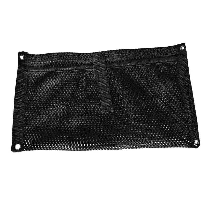 Nylon Mesh Storage Bag Gear Accessory Pouch 12" x 7" for Marine Boat Beer Holder Fishing Tackle Milk Crate Organizer