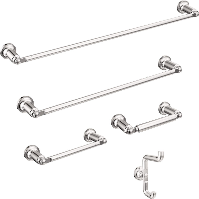 Delta Saylor (1-Pack) Toilet Paper Holder Polished Chrome Tissue Roll Holder for Bathroom Organization and Storage Pivoting Toilet Tissue Holder Wall Bathroom Accessories 73550