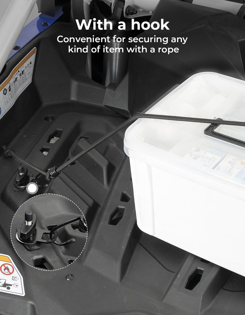 KEMIMOTO Expandable Anchor Mount, Tie Down Anchors Cargo Anchor Bed Tie Down Tab Kit Compatible with Can-Am Maverick, Defender, Sea-Doo, 2PCS 2