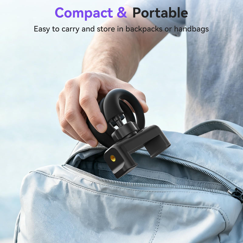 iTODOS Portable Flexible Phone Holder for Treadmill,Spin Bike,Peloton,Stroller,Golf Cart,Bed,Car,Desk,Gooseneck Phone Holder Stand Compatible with for 4.7"-6.9" Smartphones