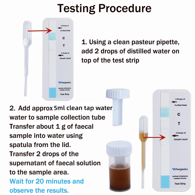 Lactose Intolerance Test Strip at Home Lactase Activity Test Food Sensitivity Test (1)