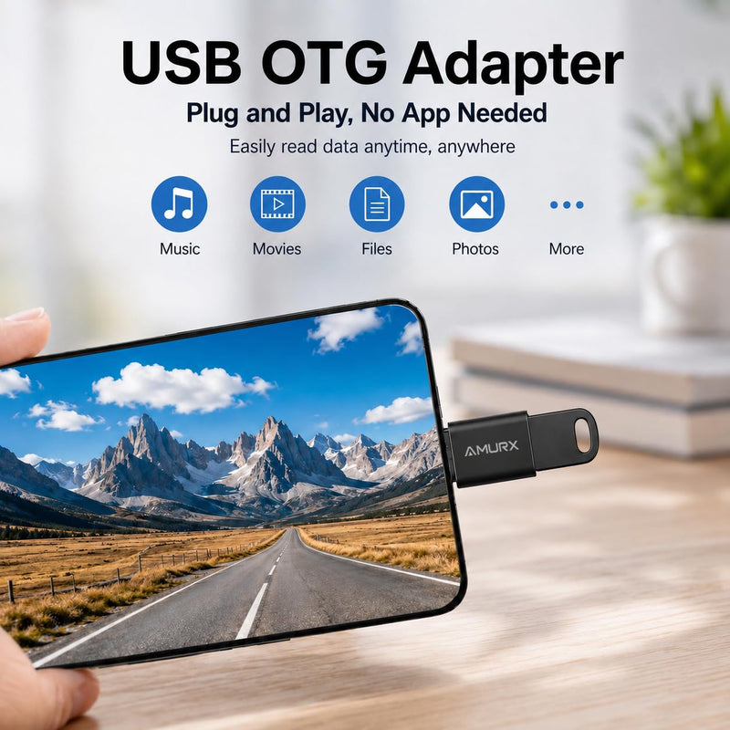 USB C to USB A Adapter 2 Pack, USB 3.2 Gen 2, 10Gbps, OTG, 3A Fast Charging, for iPhone17/16, MacBook, iPad, Samsung, Dell XPS, Surface