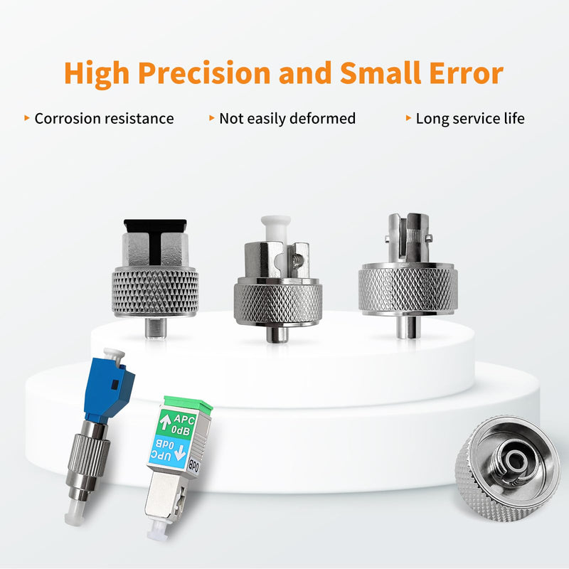Fiber Optic Connector, FC/UPC, SC, ST, LC, FC/UPC-LC/UPC, SC/UPC-/APC Interchangeable Optical Fiber Connector, 6 Styles for Adapters Compatible with Single-Mode & Multi-Mode Fibers