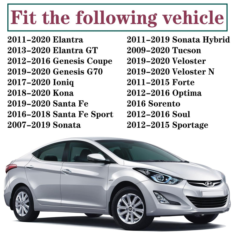 26740-2G000 045-0404 For Hyundai Elantra Sonata PCV Valve GT Genesis Coupe Kona Santa Fe Tucson; kia Forte Soul Optima Rondo Seltos Sorento 1.6L 1.8L 2.0L 2.4L 3.3L 267402G000 PCV490 1PCS