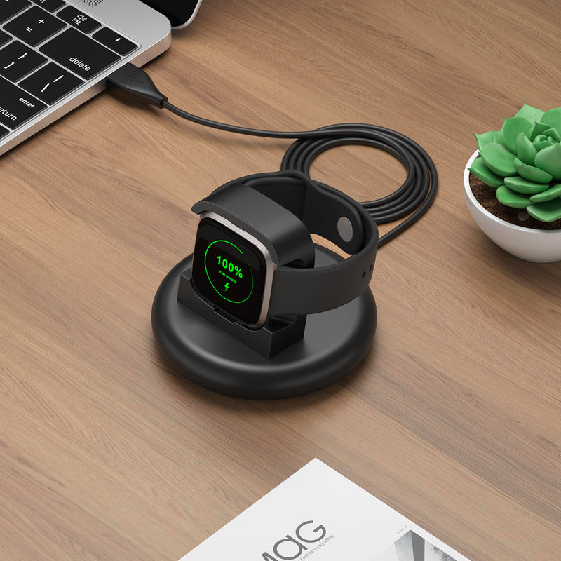 Meliya Charger for Fitbit Versa 2 ONLY, Anti-Slip Charging Stand Dock Station Replacement USB Cable Accessories Cradle Base Holder for Fitbit Versa 2 Smartwatch (Not for Versa/Versa Lite)