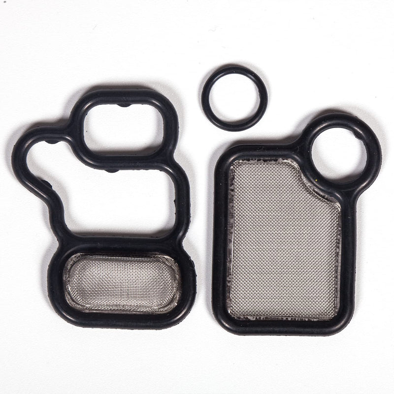 VS50614R Compatible with Engine Valve Cover Gasket & Gromets & Spark Plug Tube Seals&15815-RAA-A02 VTEC Solenoid Gasket Honda Accord,Civic,CR-V,Element,Crosstour, Acura 2.0L 2.3L 2.4L VS50614R&VTEC Solenoid Gasket 15845-RAA-A01
