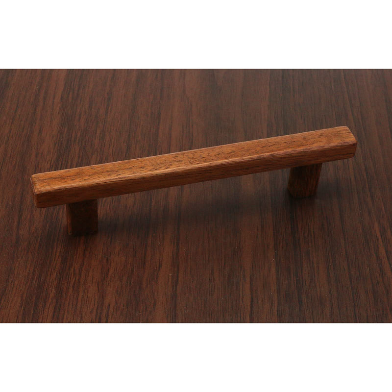 Semetall 8Pcs Walnut Wood Drawer Pulls,5 inch Hole Center Pull Handles Wood,Wooden Handles for Dresser Drawers,Cabinets,Kitchen,Wardrobe 5 Inch,8PCS