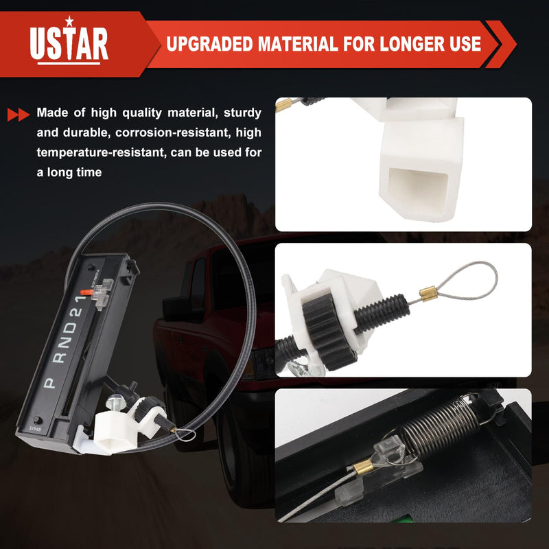 USTAR Indicator Assembly Compatible with Ford Ranger 2004-2011 Gear Shift Indicator Cable Replace 6L5Z-7A110-AA