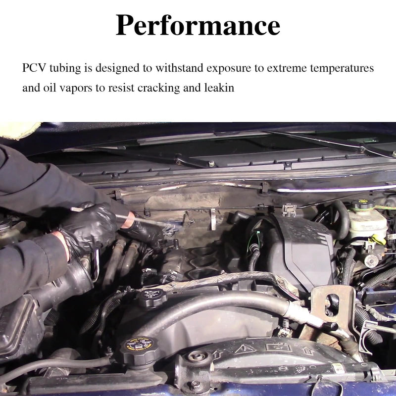 Improved Engine Crankcase Breather Hose,Double Layer Rubber Crank Ventilation PCV Hose Fit for Chevrolet Colorado GMC Canyon 2004-2012 Hummer H3 2006-2010 H3T Isuzu Replace# 15123628