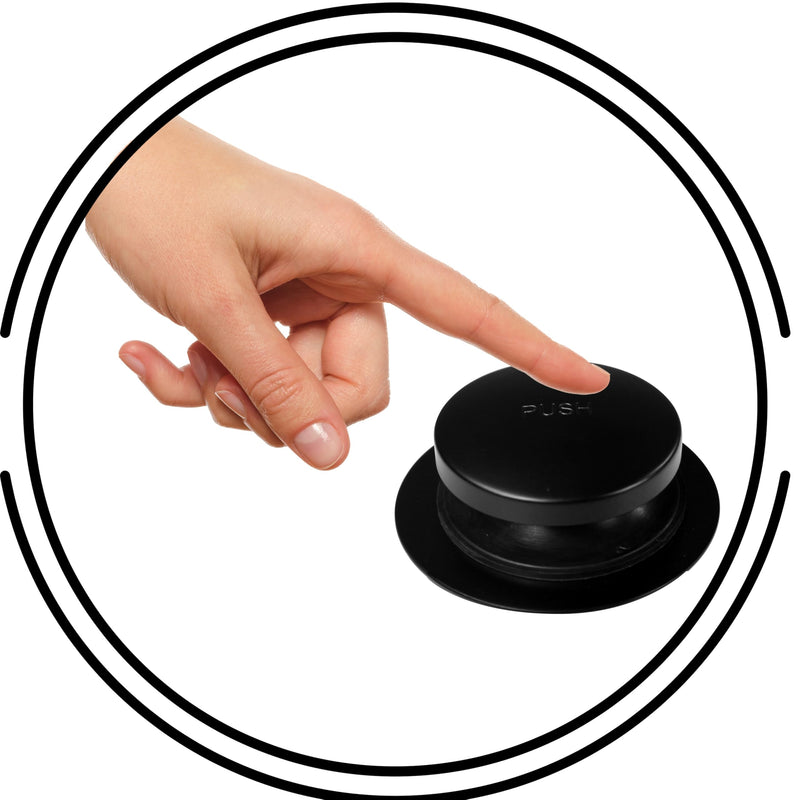 Westbrass Tip-Toe Sch. 40 ABS Bath Waste with Two-Hole Elbow, Matte Black, D4931-62 1 Pack