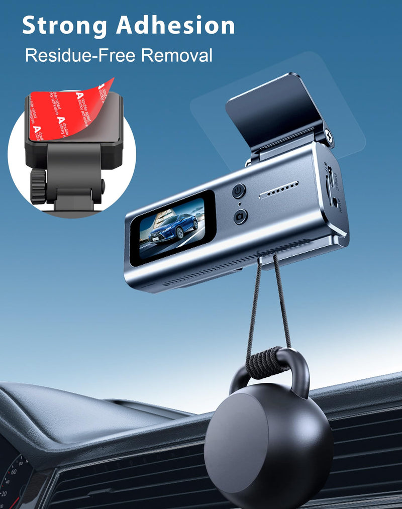 Dash Cam Sticky Pads - Double Sided Heat Resistant Adhesive for Car | Dashcam Suction Mount Replacement. Glue Adhesive Sticker. For GPS, windshield, dashboard. Strong high-temp adhesive.