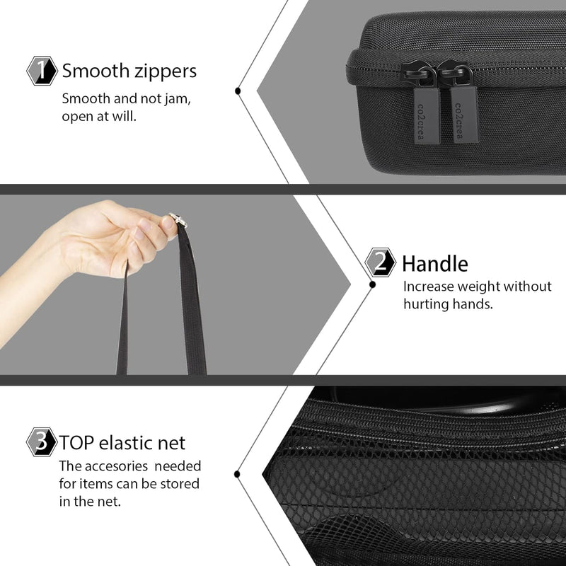 co2CREA Hard Case for Canon EOS M200 EF-M 15-45mm lens Camera | Compact Mirrorless Digital Vlogging Camera Compatibility, Travel Protective Storage Bag, Detachable Shoulder Strap