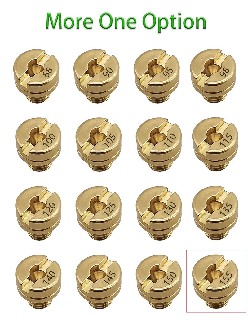 YAMAKATO 16pcs Carburetor Jet Kit Main Jets for Mikuni VM22 VM24 VM26 125cc 150cc 200cc 250cc for Mini Bike Dirt Bike Pit Bike ATV 88 90 95 98 100 105 110 115 120 125 130 135 140 145 150 155 M5*0.75 VM22 jets