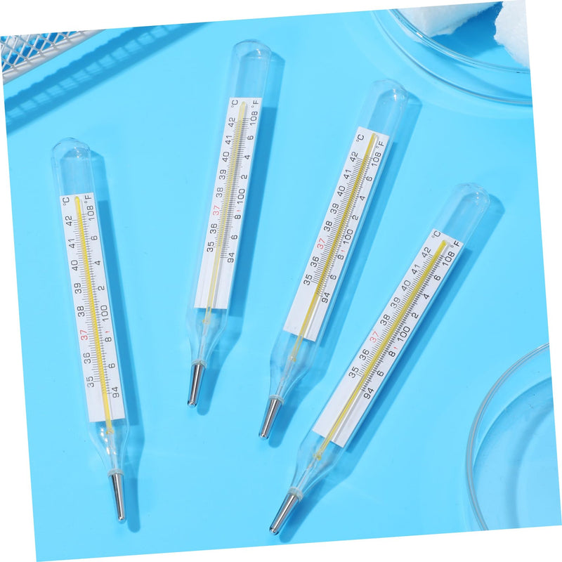 TOYANDONA 12PCS Glass Temperatures Measurement Adult - General Use Temperature Testing Tools Accurate Temperature Measurement for Families, Dual Scale