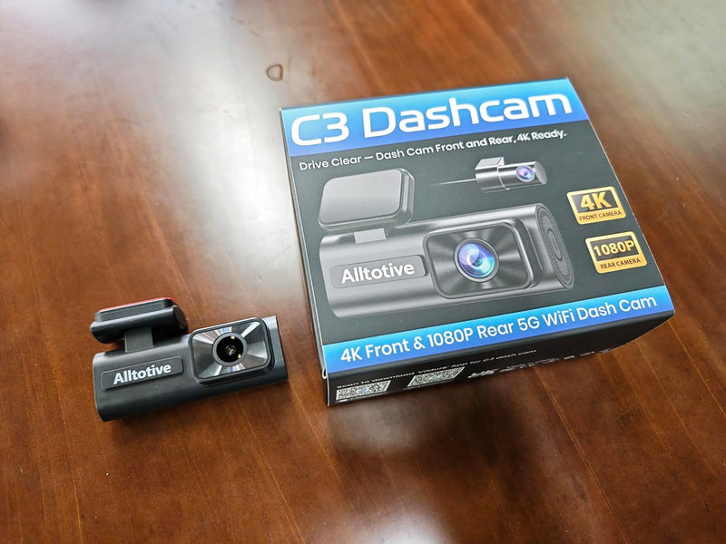 Dash Cam Front and Rear 4K+1080P, Dual Dashcam with 64GB Card | 5GHz WiFi, App Control, 1.47" IPS Screen, 24H Parking Mode, Night Vision, 170° Wide Angle, G-Sensor, WDR, Car Camera