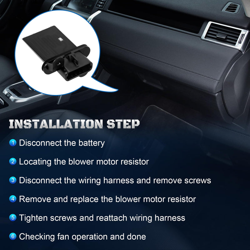 973-582 HVAC Fan Blower Motor Resistor Kit with Wire Harness Compatible with 2005-2020 Toyota Tacoma 8713804050,8713804052,JA1772,4P1650,RU746,RU1435
