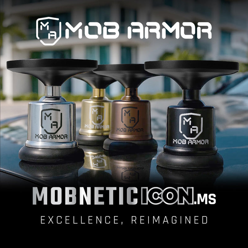 MobNetic Icon.MS MagSafe Compatible Phone Mount, Magnetic Phone Holder for Car w/ 90lb Pull Force, 90º Tilt & 360º Rotation, Aluminum Build, Compatibility for iPhone & Android (Gold) 18 Karat Gold