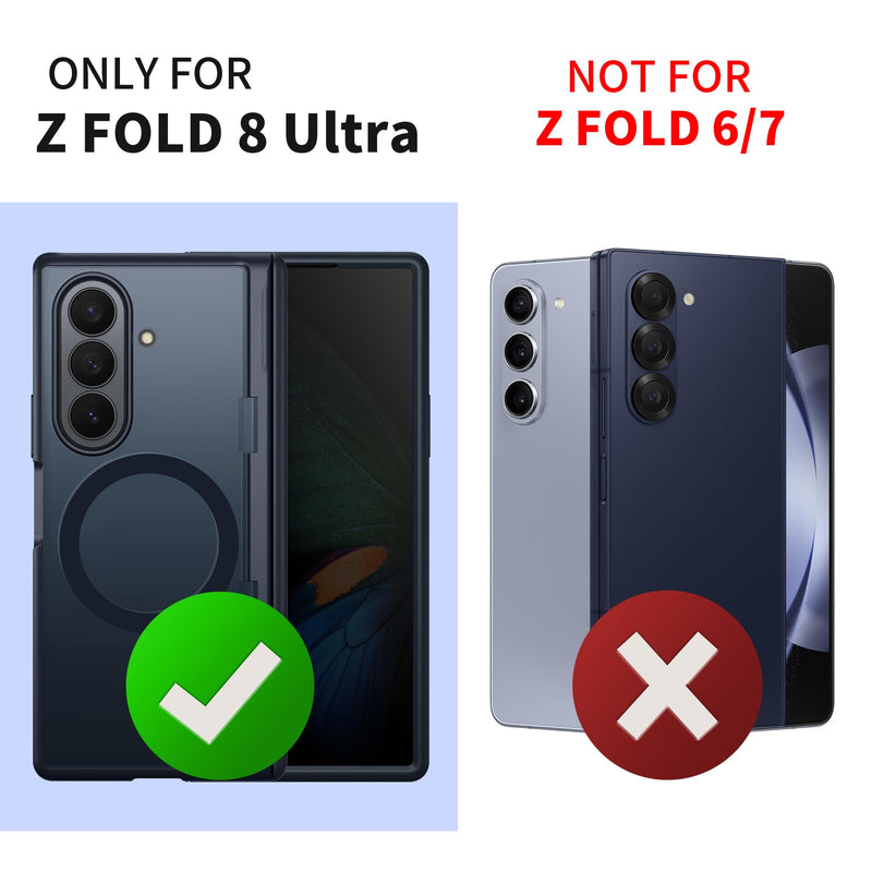 MOBOSI for Z Fold 8 Ultra Case with Privacy Screen Protector, Black | Compatible with Magsafe, Built-in Kickstand & Full Body Hinge Protection, Magnetic Slim Phone Case for Galaxy Z Fold8 Ultra