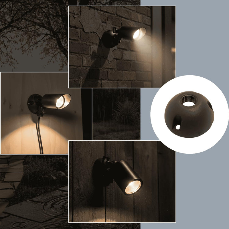 Ironsmith Lighting Products Aluminum Mounting Plate, Heavy Duty Surface Flush Mount for Low Voltage Outdoor Landscape Lighting, Easy to Install, ‎Solid Metal Construction (4/PK) 4