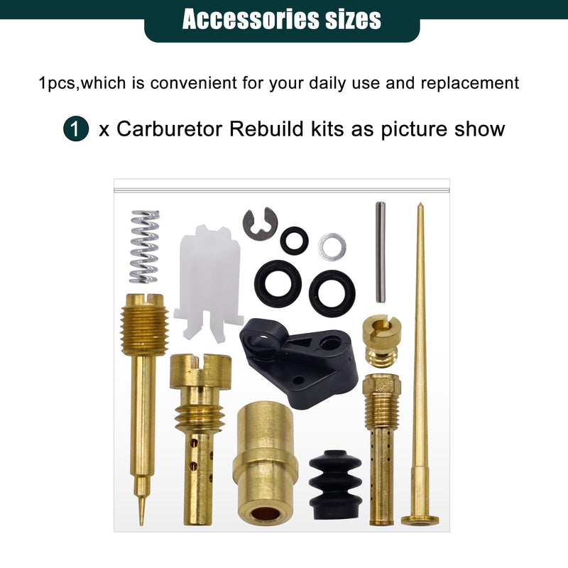 27421-99C Carburetor Rebuild Carb Repair Kit Compatible with Harley Davidson Dyna Sportster 40mm XL883 XLH1200, Keihin HD CV40, 883 Roadster XL, HD Super Glide FXR, HD Softail Deluxe FLSTN 27421-99C