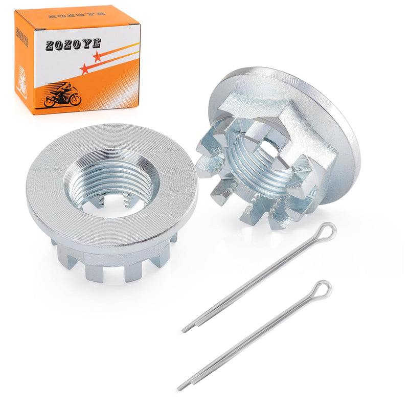 2 Set 18mm Rear Axle Castle Nuts 90305-HA8-000 for Honda ATC200X ATC250 ES SX TRX200 SX D TRX250X TRX250EX Fourtrax 300 TRX300 TRX300FW TRX300EX TRX400EX TRX450R TRX450ER