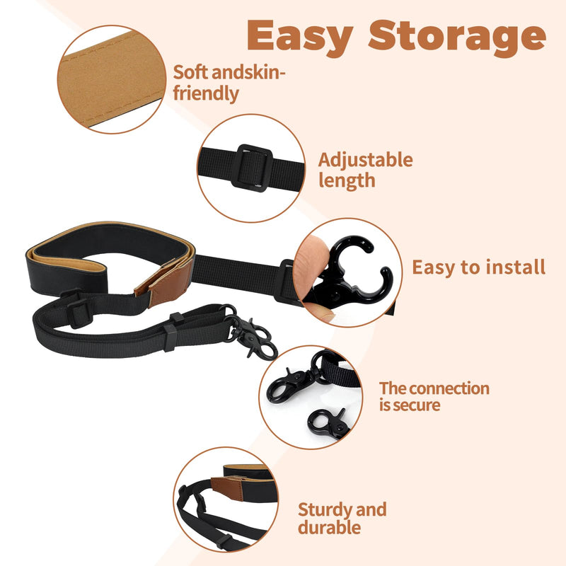 RC Neck Strap Lanyard for DJI RC2/RC Pro, Remote Controller Accessories | Breathable Suede RC Controller Neck Strap – Sweat-Wicking, Adjustable, Built for Long Flights (Black)) Carbon