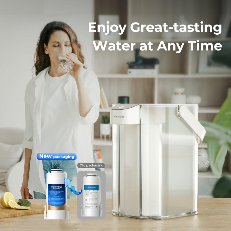 Waterdrop EDF Water Filter Replacement for Waterdrop ED01/ED02/ED04 Electric Water Filter Pitcher, 3 Months or 200 Gallons, NSF/ANSI 401&53&42&372, 3 Pack