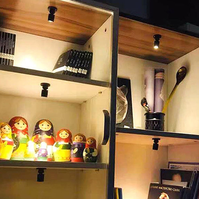 10 Pack Dimmable LED Cabinet Lights, USB 5V Mini Spotlights, Warm White Under Cabinet Lighting Kit for Display Case, Shelf, Counter, Closet, Garage, Wine Bar