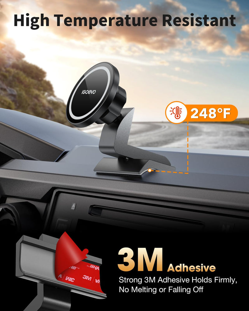 360° Rotating Magnetic Phone Mount for Toyota Tacoma 2016-2023 Dashboard - Secure Hold | Dashboard Phone Holder, Tacoma Phone Mount, Magnetic Car Mount, Toyota Tacoma Accessories Magnetic – Quick & Effortless Use