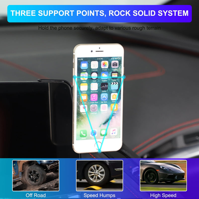 Car Phone Holder Compatible with Chevrolet Corvette C8 2020-2025 Stingray Center Console Dashboard Phone Mount Magnetic Phone Mount Dash Clip Accessories