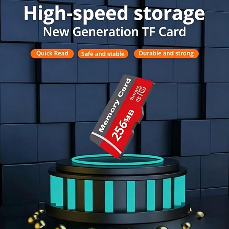 Micro SD Card, High Speed TF Memory Card for Security Camera Smartphone | High‑Speed Stable Transmission MicroSD Cards, Mini SD Card for Camera, Tablet, Durable Quality Chip Memory Cards 256.0 MB