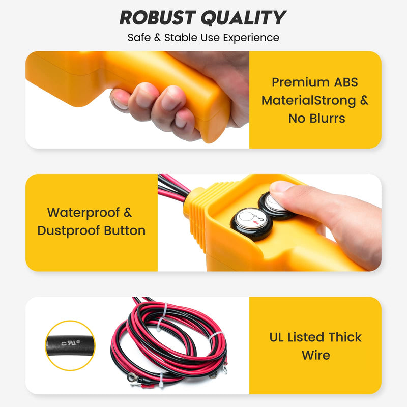 Winch Controller, Briidea Winch Remote Replacement Parts for 12V 1500 lbs‑5000 lbs Electric Winch, Supporting Forward and Reverse Motion, Easy to Use
