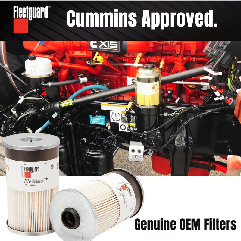 FS19764 Fleetguard Fuel Filter for Cummins ISX15 ISX12