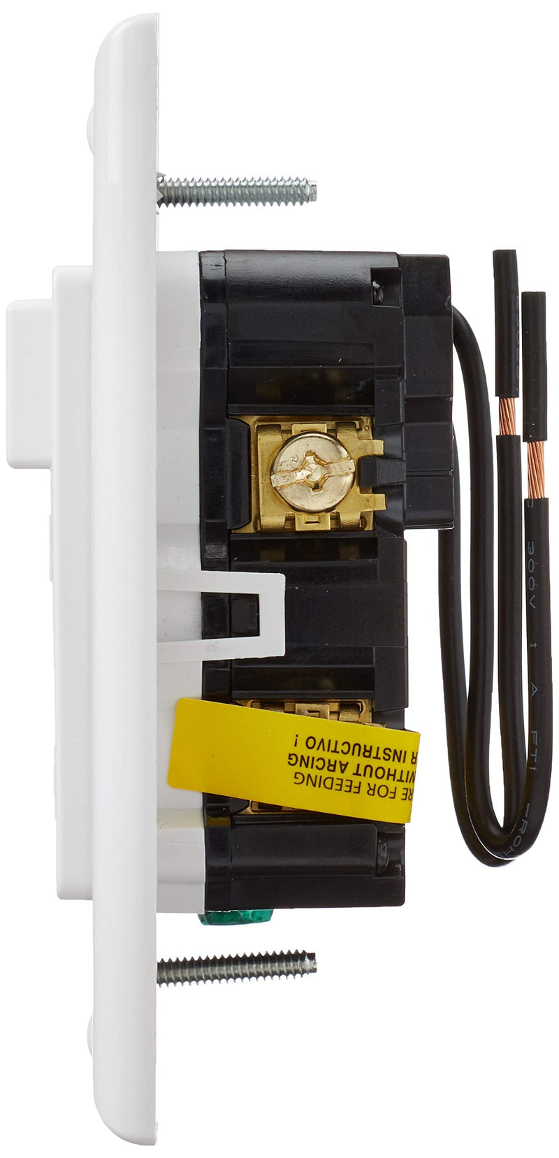 Leviton AFCI/Switch Combination, 15 Amp, Self Test, LED Indicator Light, AFSW1-W, White 15A AFCI, with Switch 1 Pack