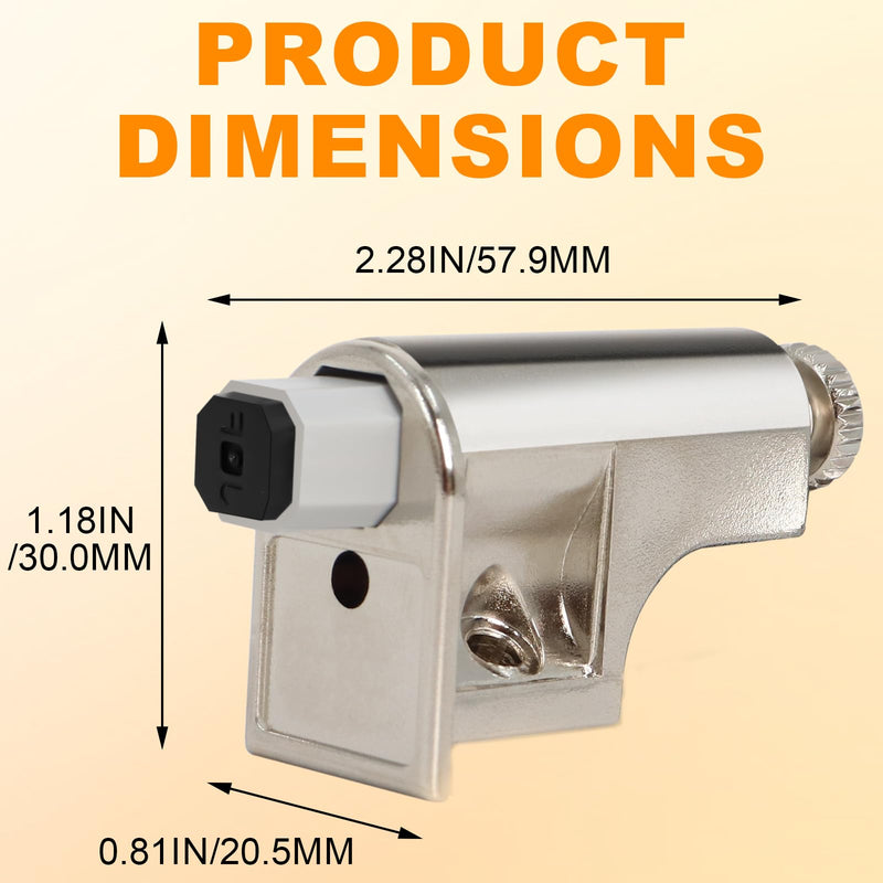 25 Packs Soft Close Cabinet Door Damper, Adjustable Slow Close Door Dampers, Soft Close Damper for Smooth Closure & Noise Reduction, Universal Hydraulic Buffer for Cabinet Doors/Bookcases/Kitchen