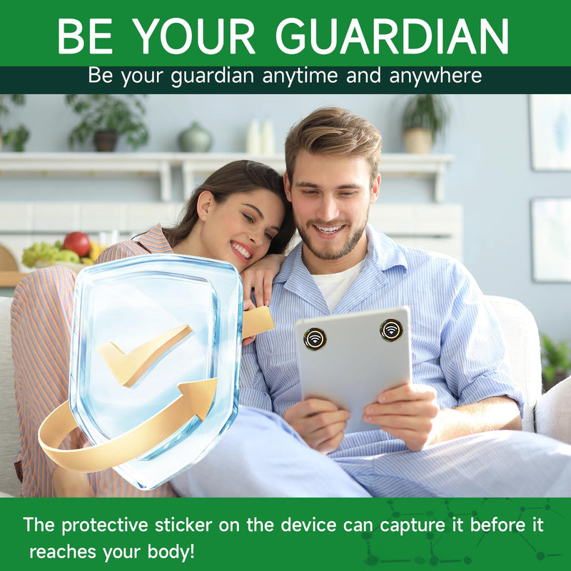 12 Pieces Blocker Protection Neutralizers Stickers for Cell Phones Tablets Laptops Computer WiFi Printer TV Electronic Devices Black 12 Pcs