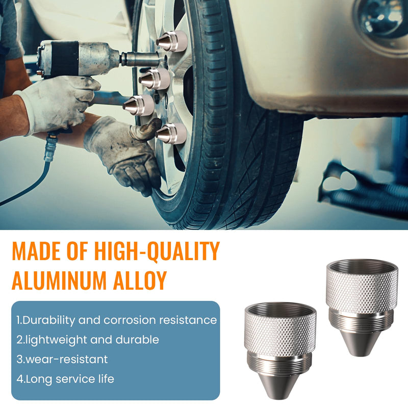 1.375''X24 Cone Shaped Parts Stainless Steel Aluminium Replacemet Sealed End (Silvery, 1.375''X24) silvery