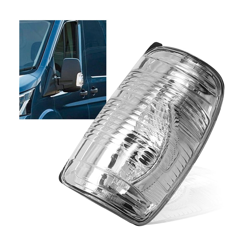 2 PCS Wing Mirror Left Driver & Right Passenger Side Turn Signal Light Indicator Lamp Lens Cover Replacement for Ford Transit T150 250 350 2015-2021 MK8 2014 Onwards Replace# 1847387 1847389 Left & Right SIde