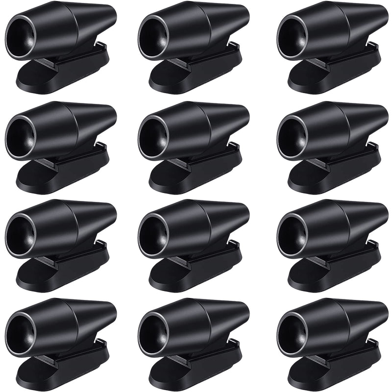 Frienda 12 Pieces Deer Whistles for Vehicles Avoids Collisions, Deer Whistles for Car, Deer Horns for Vehicles Deer Warning Devices with Waterproof Animal Alert for Car and Motorcycle (Black) Black