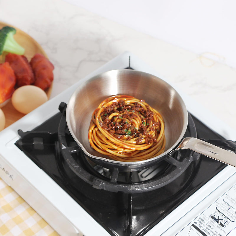IMEEA 5.5” Small Egg Frying Pan 304 Stainless Steel 1–2 Egg Omelet Pan 5.5 Inch
