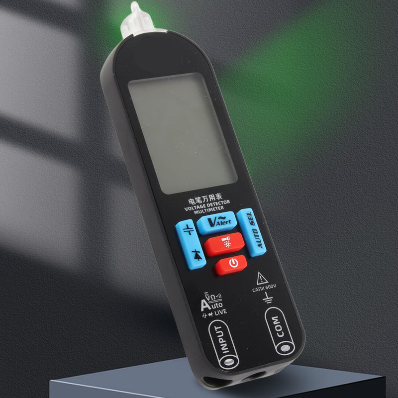 Multimeter Tester, 1999 Counts LCD Display Digital Multimeter, Portable Auto Ranging Amp Tester with Back Lights for Testing AC and DC Voltage, Capacitance, Resistance, Diode