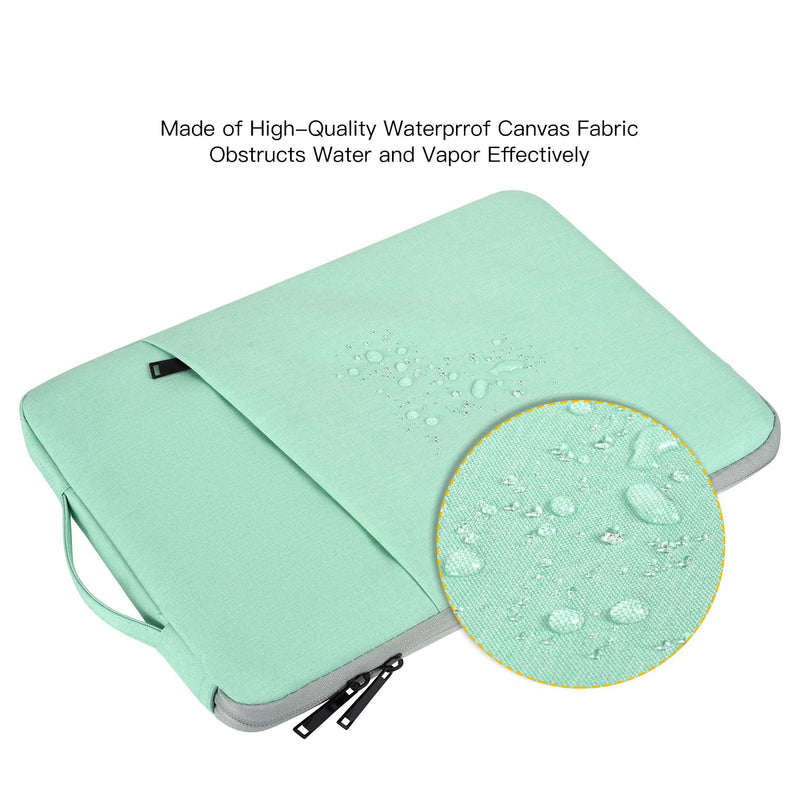 Laptop Sleeve Case 15.6 16 Inch, Carrying Computer Bag for Lenovo HP Dell ASUS Chromebook Laptop Notebook, Aspire/Dell Inspiron/HP Pavilion/HP Victus 15/ASUS Zenbook, Green 15-15.6 Inch