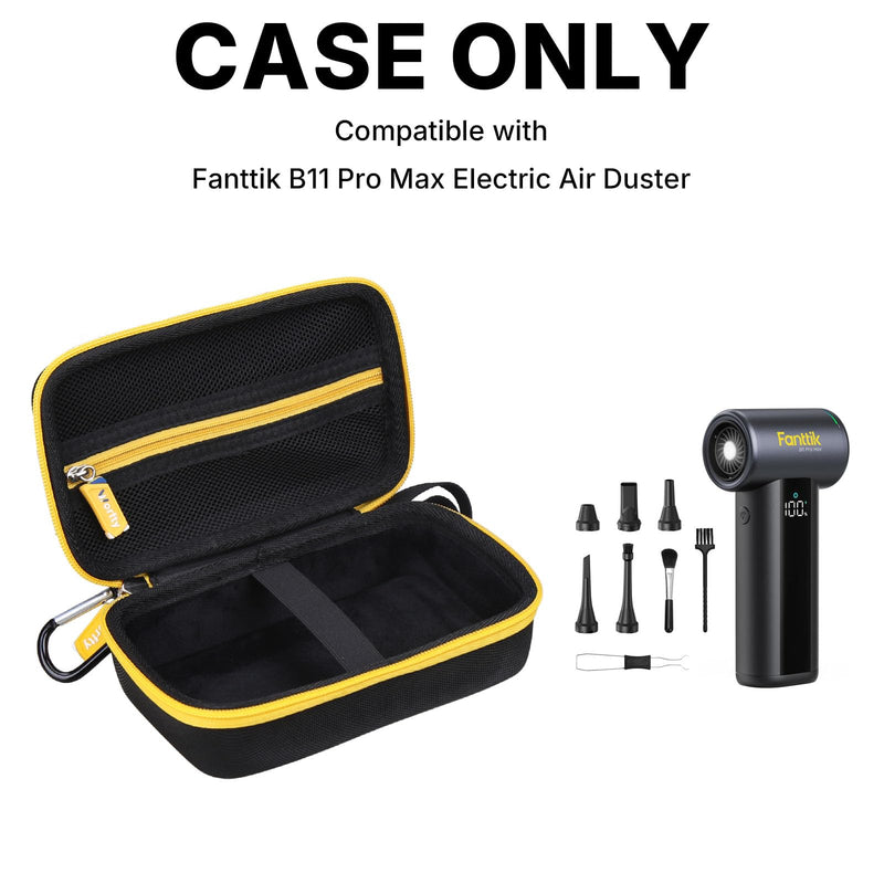 Case for Fanttik B11 Pro Max Electric Air Duster - Hard Travel Protective Carrying Storage Bag, Box Only Black