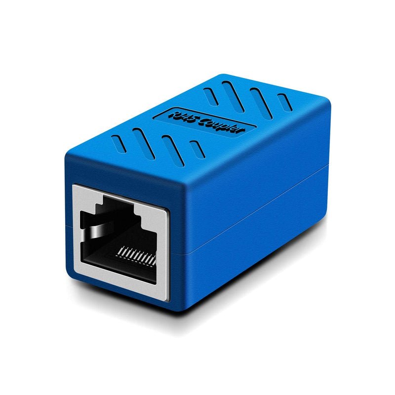 RJ45 Coupler in-Line Cat 7/Cat 6/Cat 5e Ethernet Cable Extender Adapter Female to Female (RJ45 Coupler Blue 6 Pack) 6 PCS