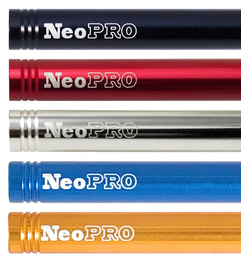 NeoPRO Presta Valve Extension Extender Kit (Pack of 2) w/Valve Key and Cap - Available in 4 Lengths - 20,30,40,60 mm (Black, 20mm) Black