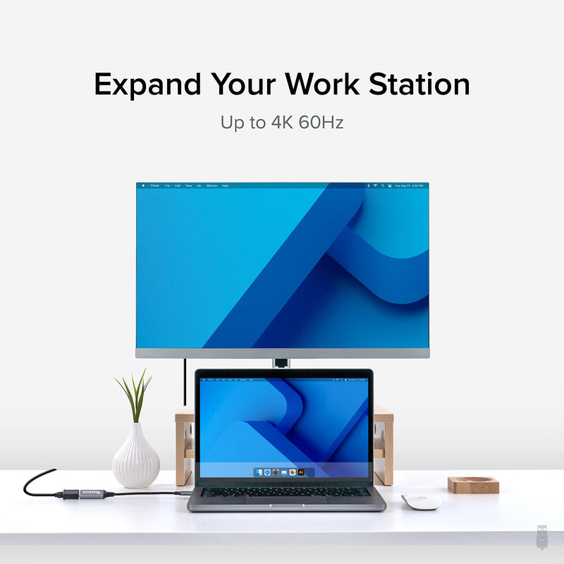 Plugable 5-in-1 USB C Hub Multiport Adapter with USB C to HDMI 2.0 Adapter Bundle
