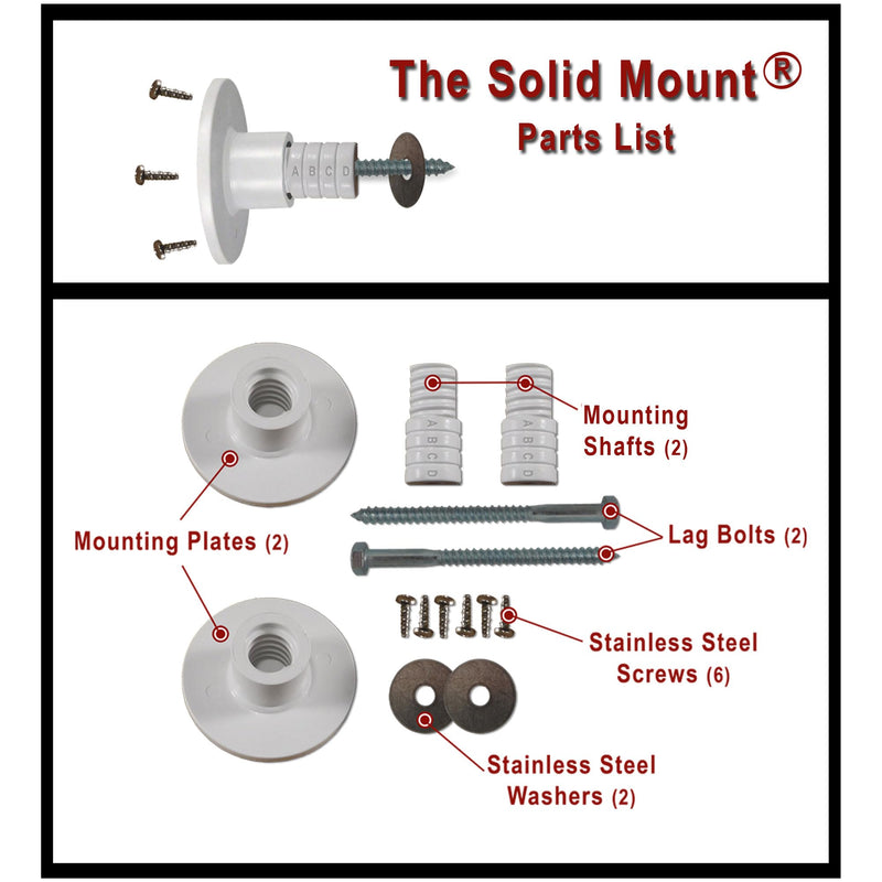 Grab Bar Mounting Kit for Fiberglass Showers – One-Piece Adjustable Spacer System – Prevents Rotation & Uneven Compression – Precision Trim Fit for Stud Anchoring – Grab Bar Not Included - Made in USA
