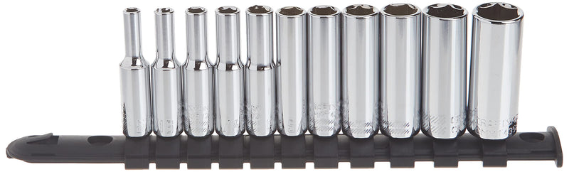 CRAFTSMAN Socket Set, SAE, 1/4" Drive, 6 Pt., 11Piece (CMMT12050) 1/4" in